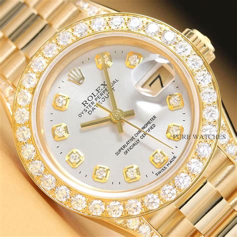 rolex watch 18k original price|18k gold rolex with diamonds.